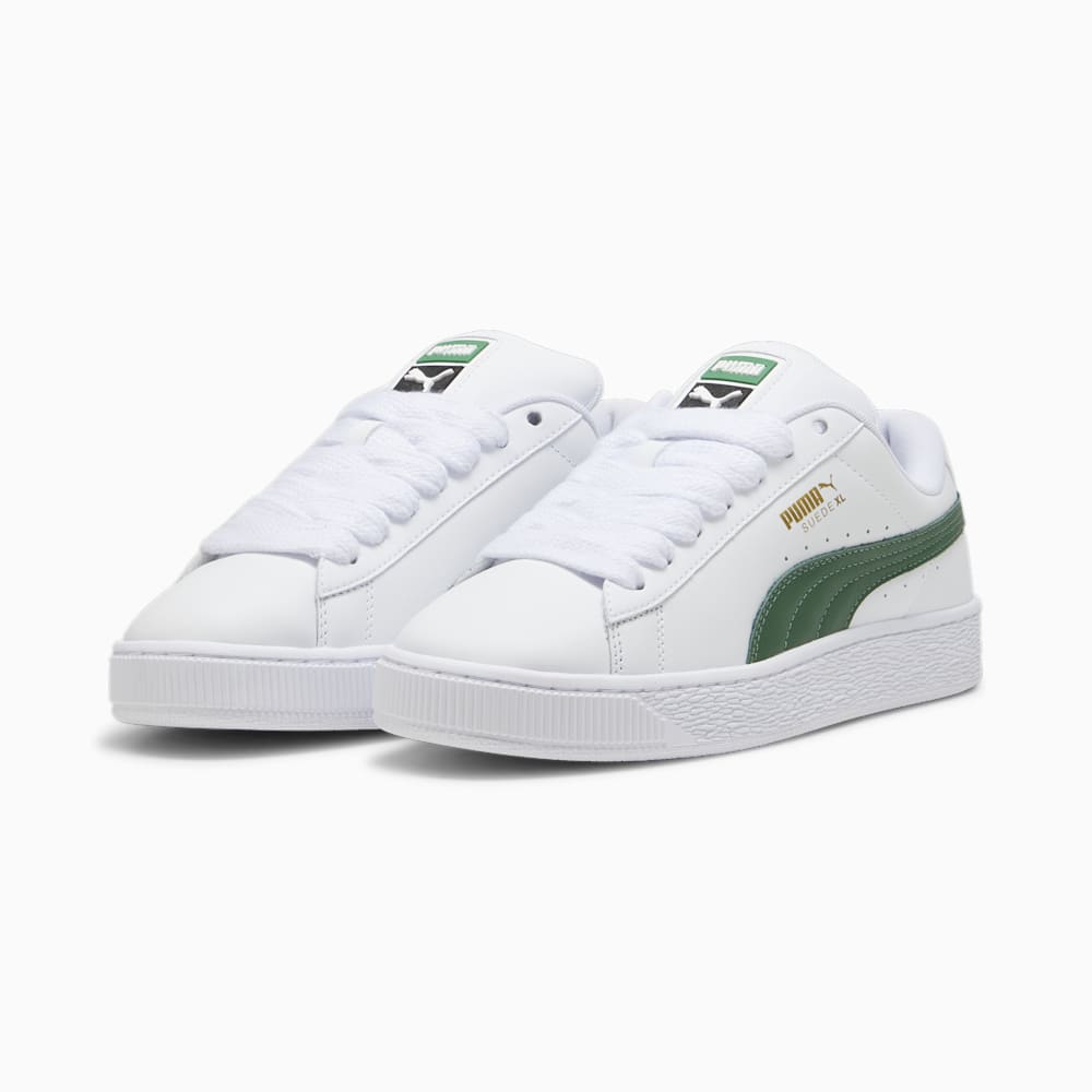 Puma Suede XL Leather Sneakers - White-Vine