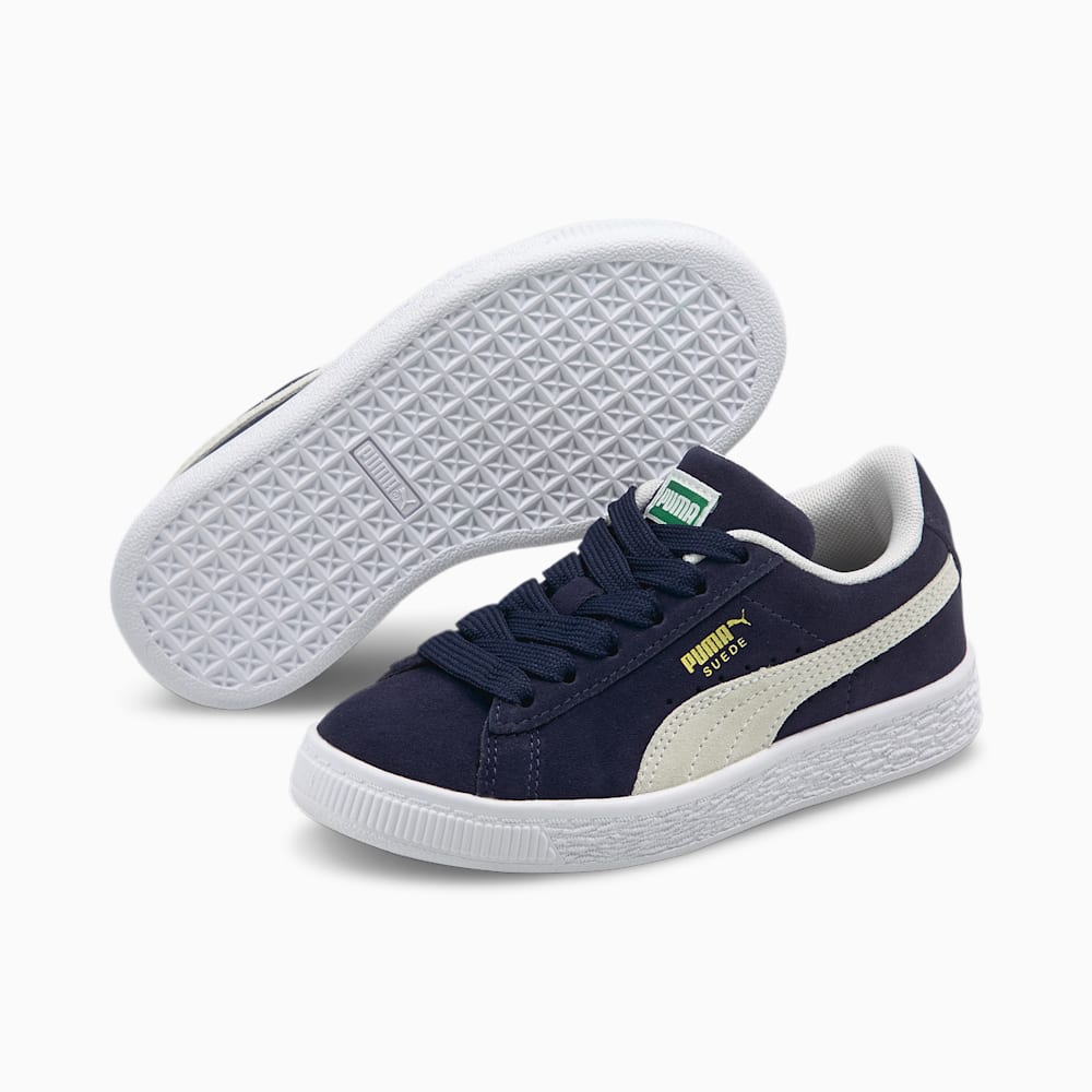 Puma Suede Classic XXI Little Kids Shoes - Peacoat-White