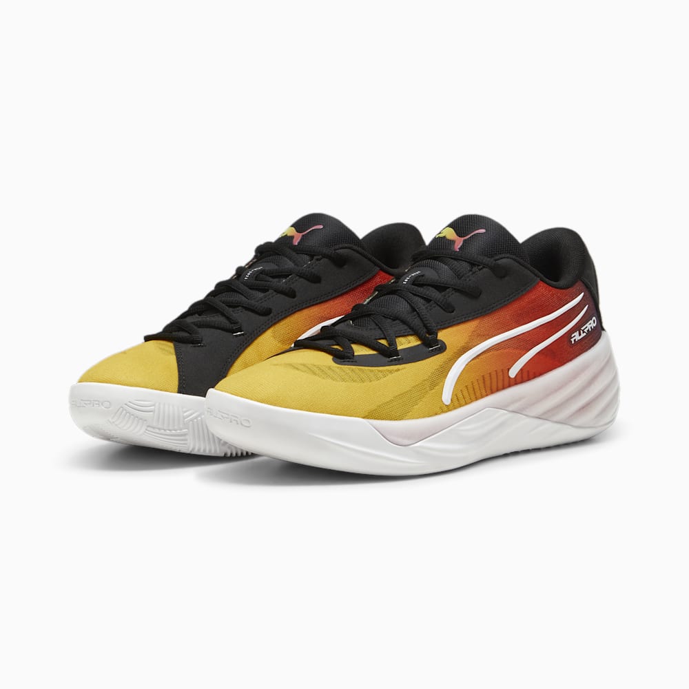 Puma All-Pro NITRO™ SHOWTIME Basketball Shoes - Yellow Sizzle-Purple Glimmer