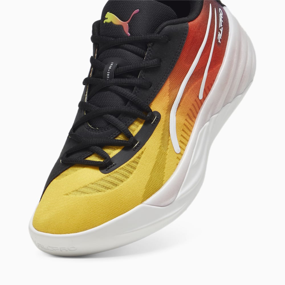 Puma All-Pro NITRO™ SHOWTIME Basketball Shoes - Yellow Sizzle-Purple Glimmer