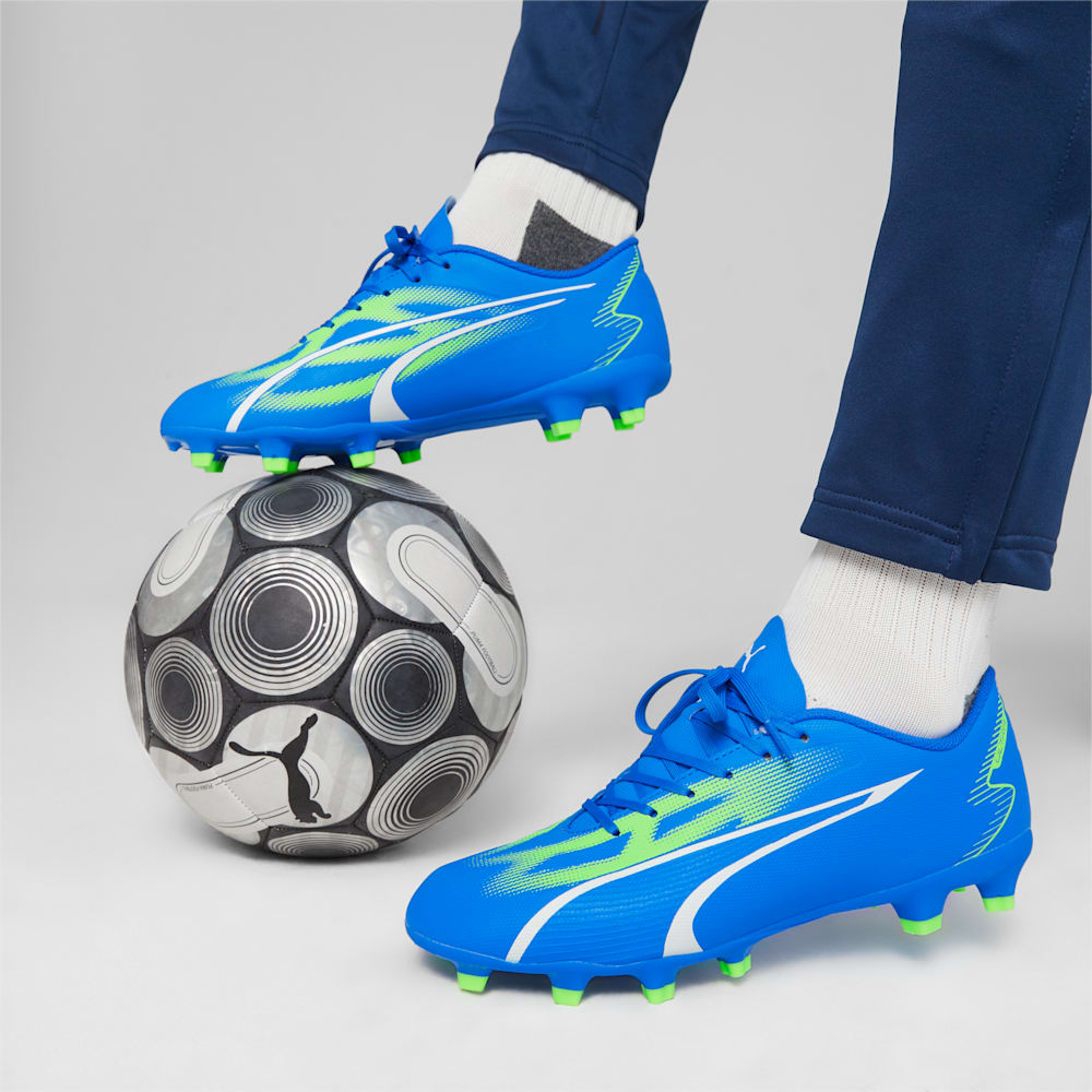 Puma ULTRA PLAY FG/AG Soccer Cleats - Ultra Blue-White-Pro Green