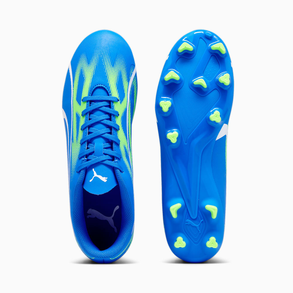 Puma ULTRA PLAY FG/AG Soccer Cleats - Ultra Blue-White-Pro Green