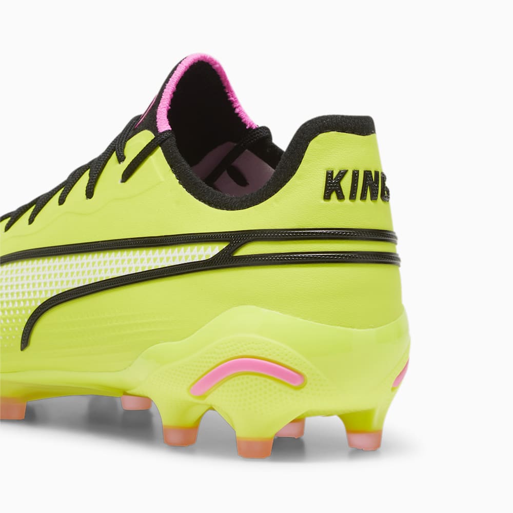 Puma KING ULTIMATE FG/AG Soccer Cleats - Electric Lime-Black-Poison Pink