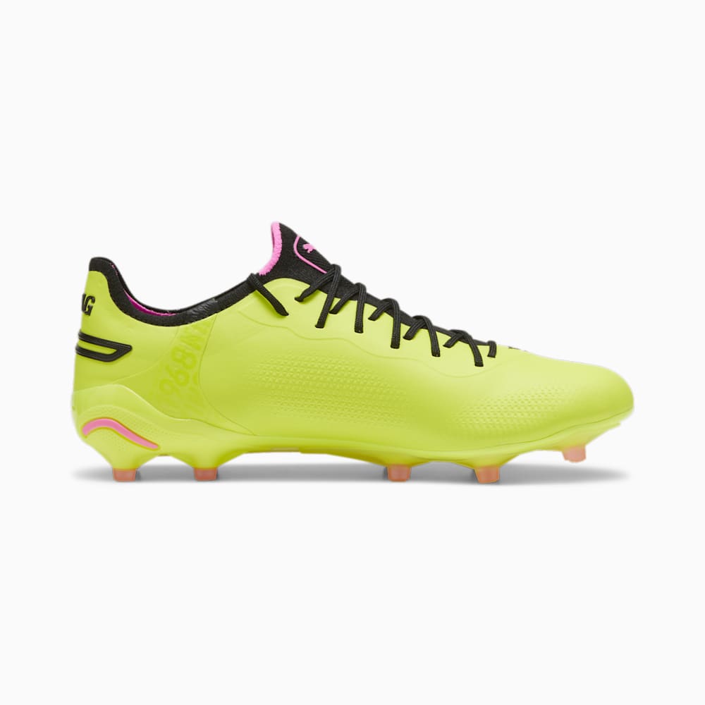 Puma KING ULTIMATE FG/AG Soccer Cleats - Electric Lime-Black-Poison Pink