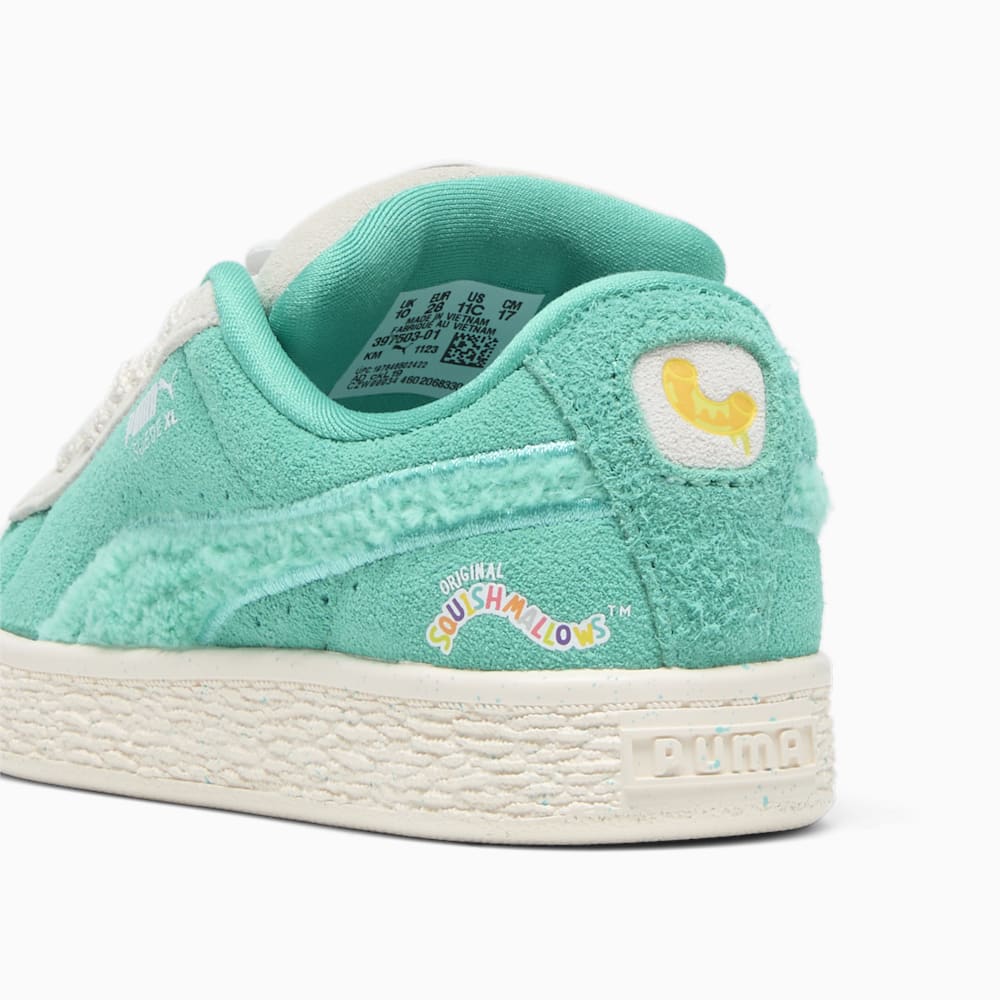 Puma PUMA x SQUISHMALLOWS Suede XL Winston Little Kids Sneakers - Warm White-Alpine Snow-Elektro Pool