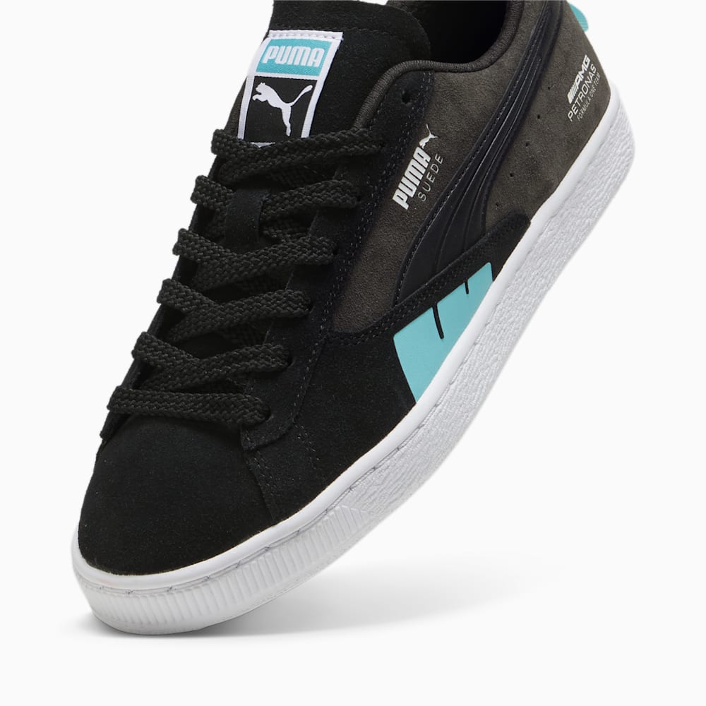 Puma Mercedes AMG-Petronas F1® Suede Sneakers - Black-Flat Dark Gray-Sheen Green