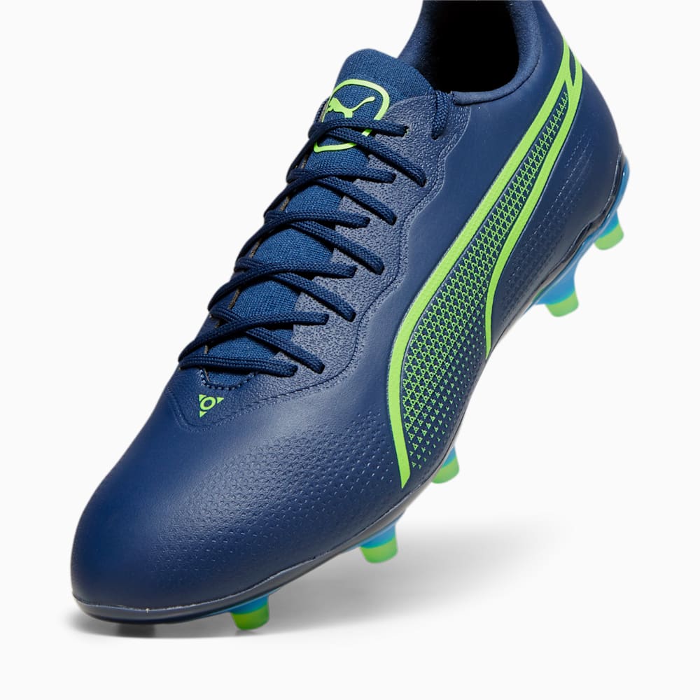 Puma KING PRO FG/AG Soccer Cleats - Persian Blue-Pro Green-Ultra Blue