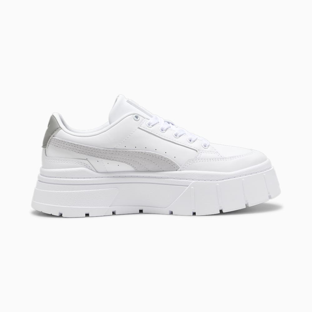 Puma Mayze Stack Sneakers - White-Stormy Slate