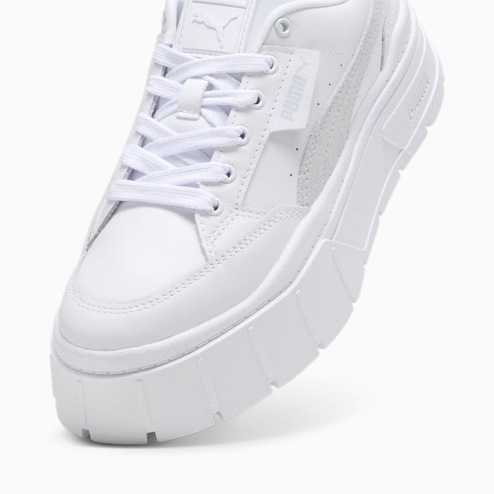 Puma Mayze Stack Sneakers - White-Stormy Slate