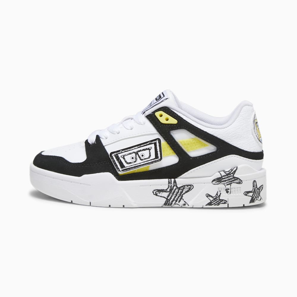 Puma PUMA x SPONGEBOB SQUAREPANTS Slipstream Big Kids Sneakers - White-Black