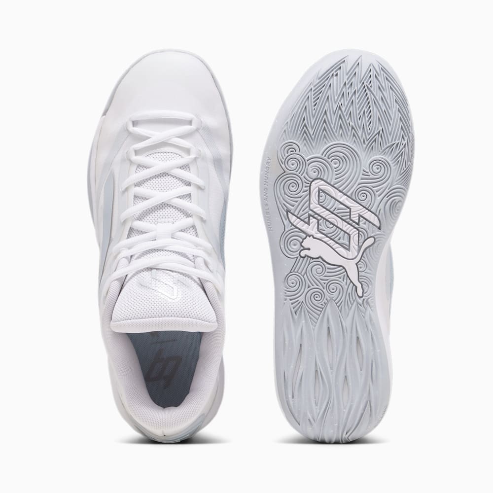 Puma STEWIE x TEAM Stewie 2 Basketball Shoes - White-Platinum Gray