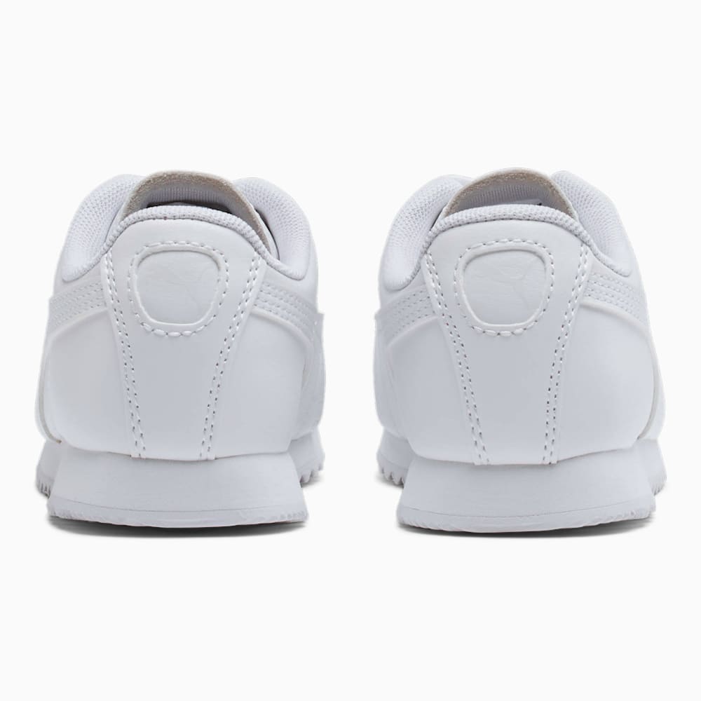 Puma Roma Basic Little Kids Shoes - White-Gray Violet