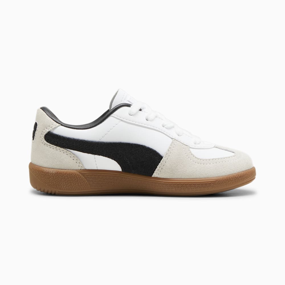 Puma Palermo Leather Little Kids Sneakers - White-Vapor Gray-Gum