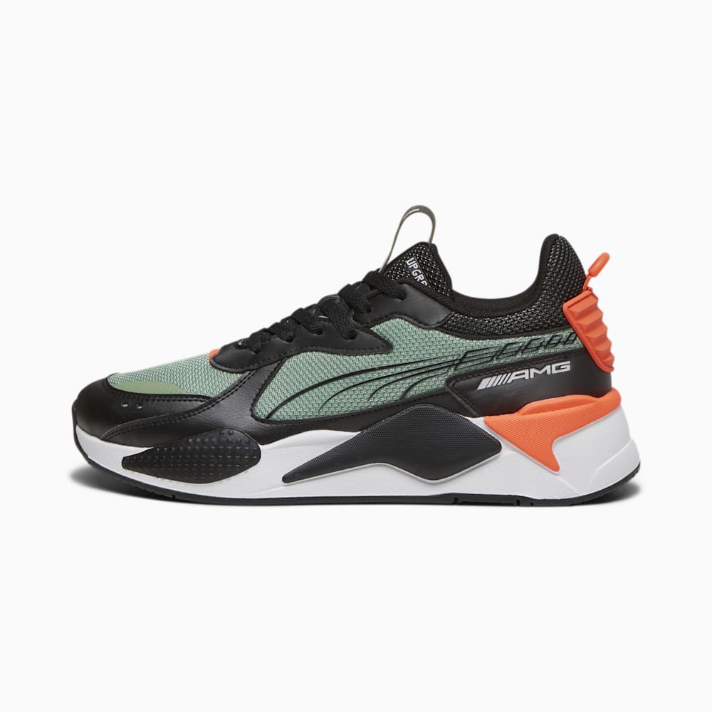 Puma Mercedes AMG-Petronas F1® RS-X Motorsport Shoes - Black-Dusty Green-Neon Sun