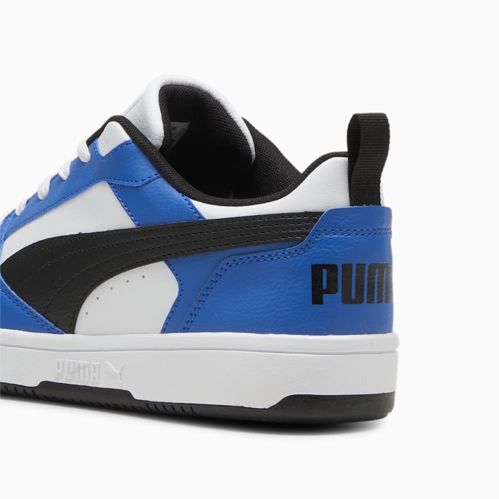 Puma Rebound V6 Low Sneakers - White-Black-Team Royal