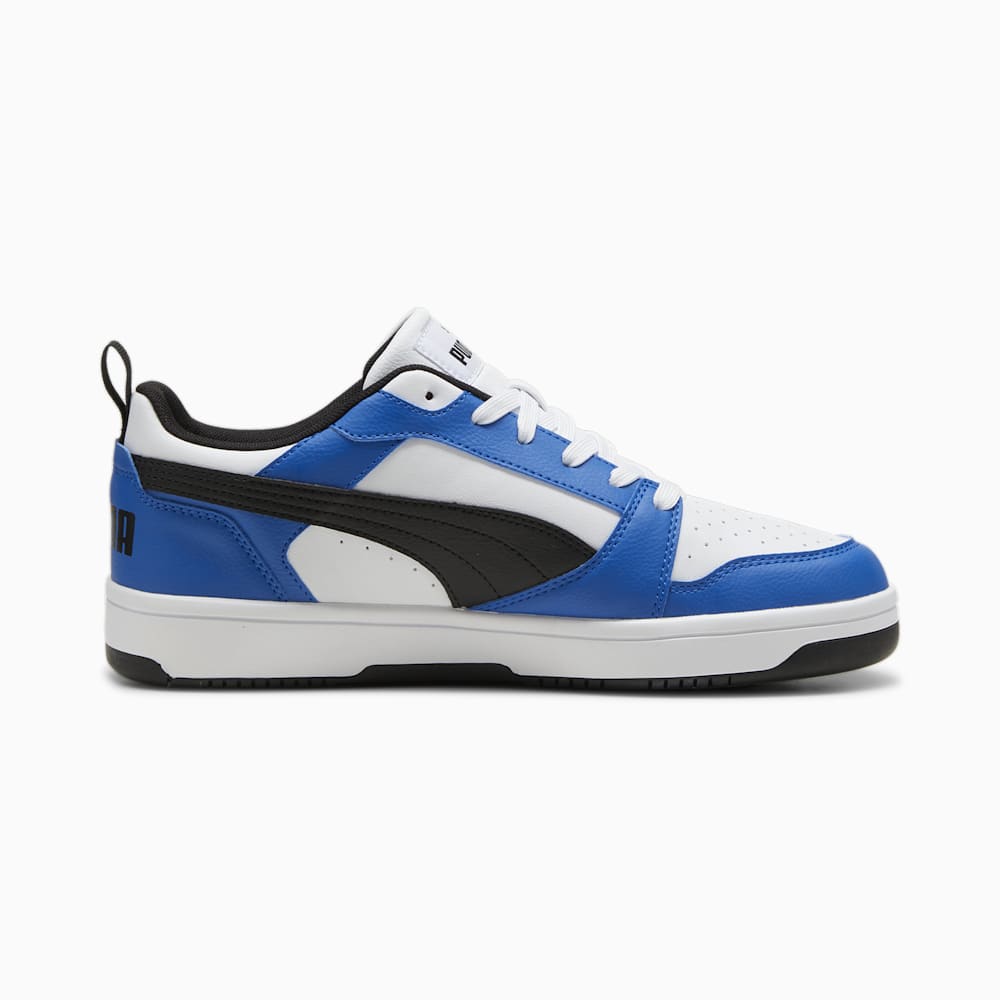 Puma Rebound V6 Low Sneakers - White-Black-Team Royal