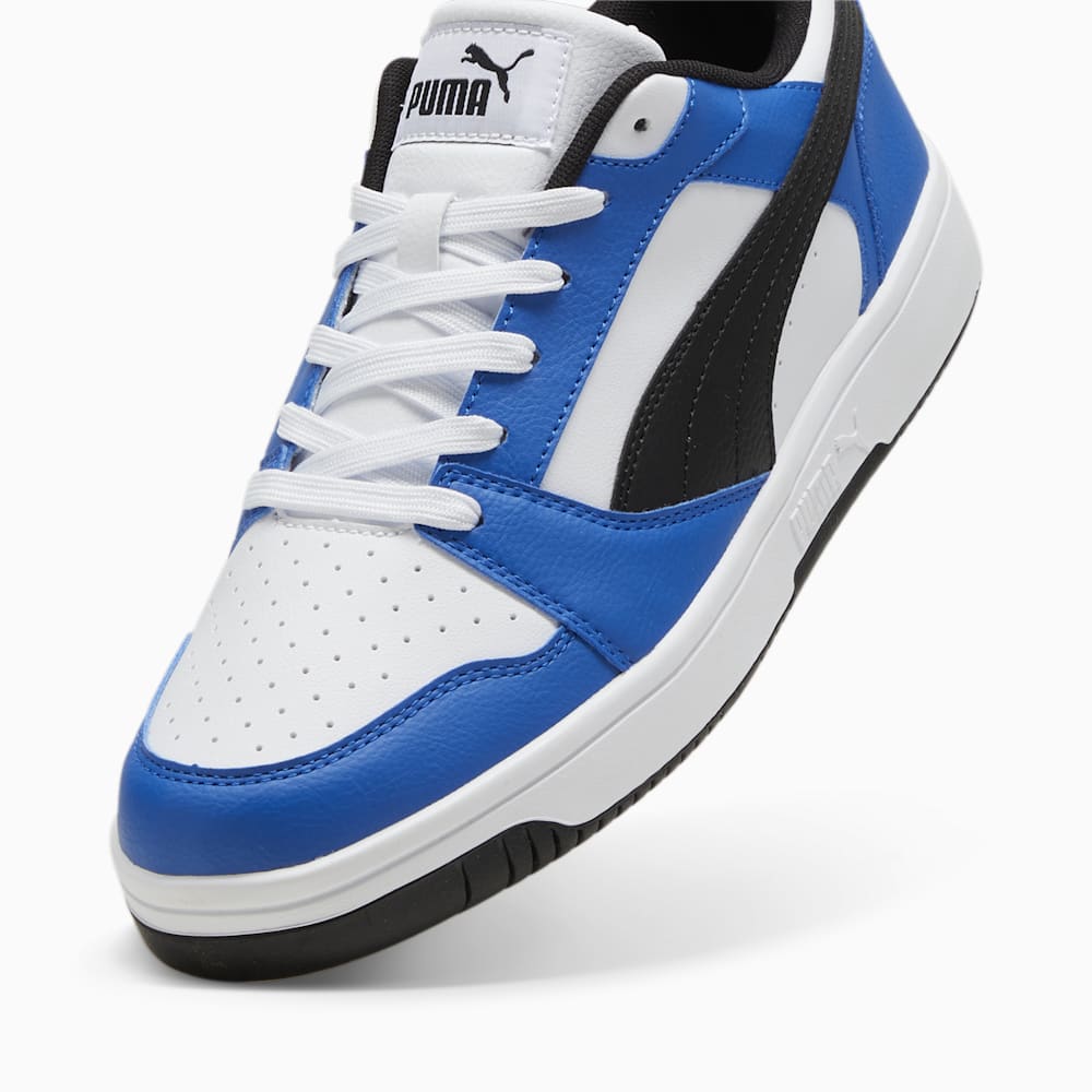 Puma Rebound V6 Low Sneakers - White-Black-Team Royal