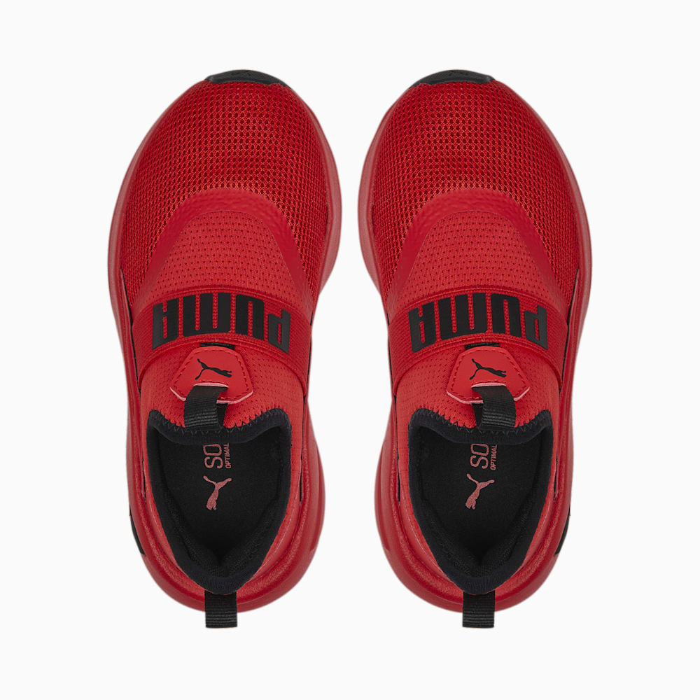 Puma SOFT Enzo Evo Slip-On Toddlers' Shoes - For All Time Red-Black