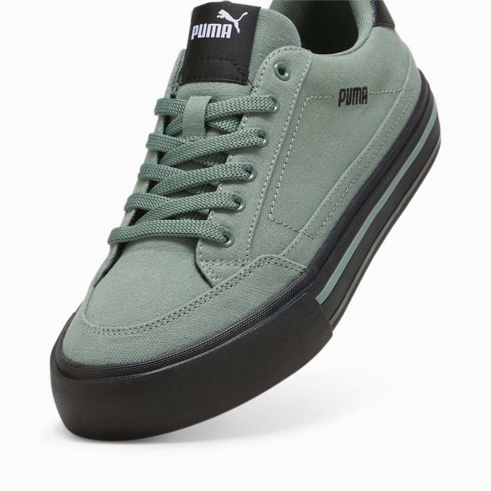 Puma Court Classic Vulc Unisex Sneakers - Eucalyptus-Black-White