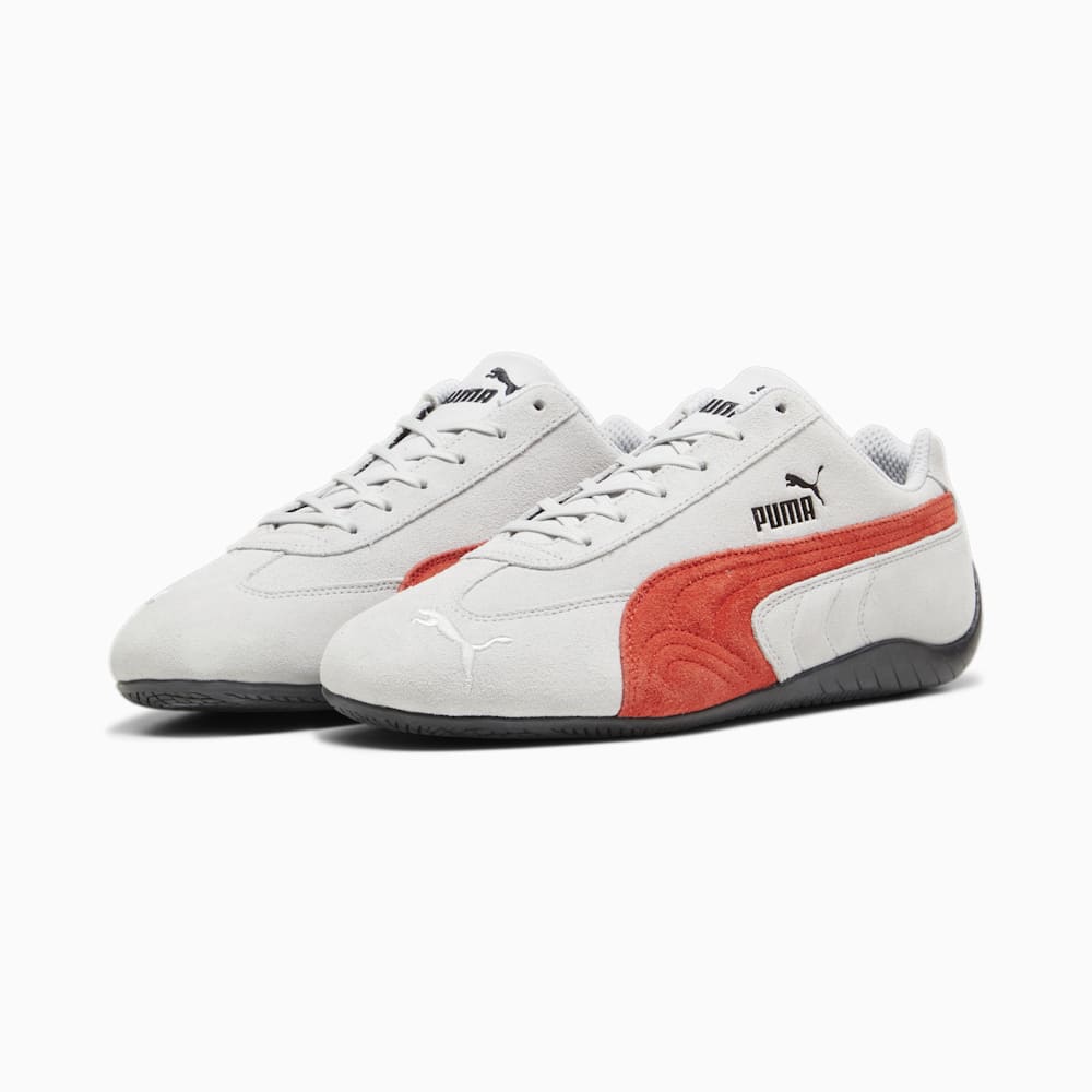 Puma Speedcat Shield SD Driving Shoes - Ash Gray-For All Time Red-Black