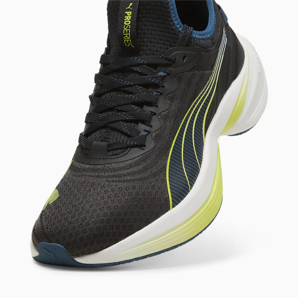 Puma Conduct Pro Running Shoe - Black-Ocean Tropic-Feather Gray