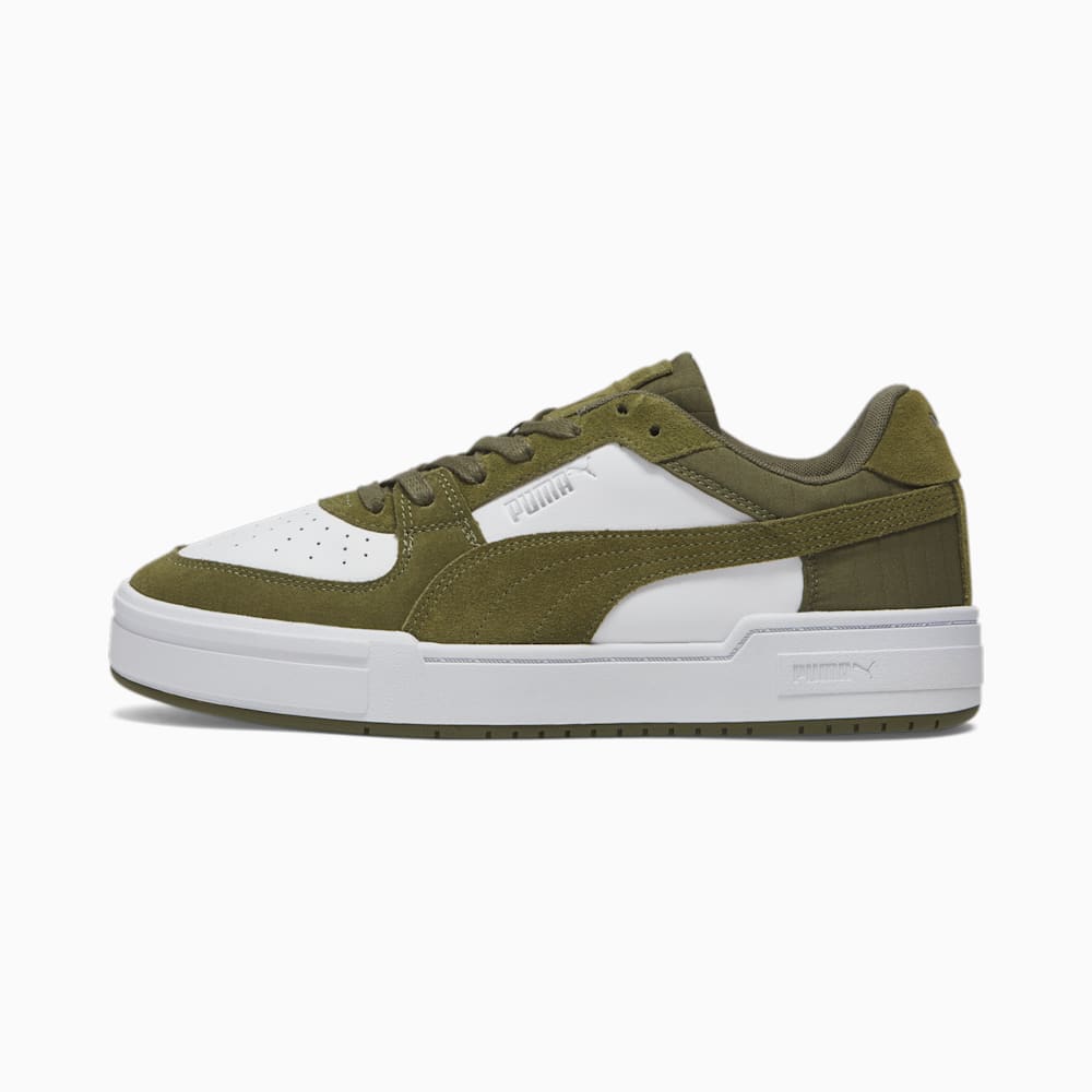 Puma CA Pro Quilt Sneakers - White-Olive Drab