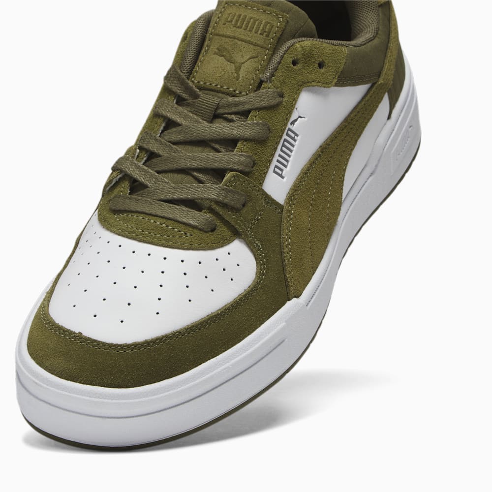 Puma CA Pro Quilt Sneakers - White-Olive Drab