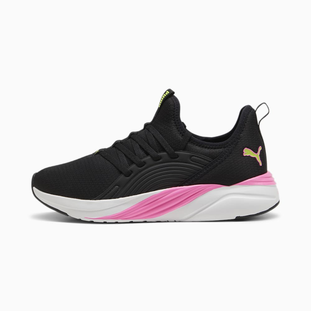 Puma SOFTRIDE Sophia 2 Emboss Running Shoes - Black-Poison Pink-Electric Lime