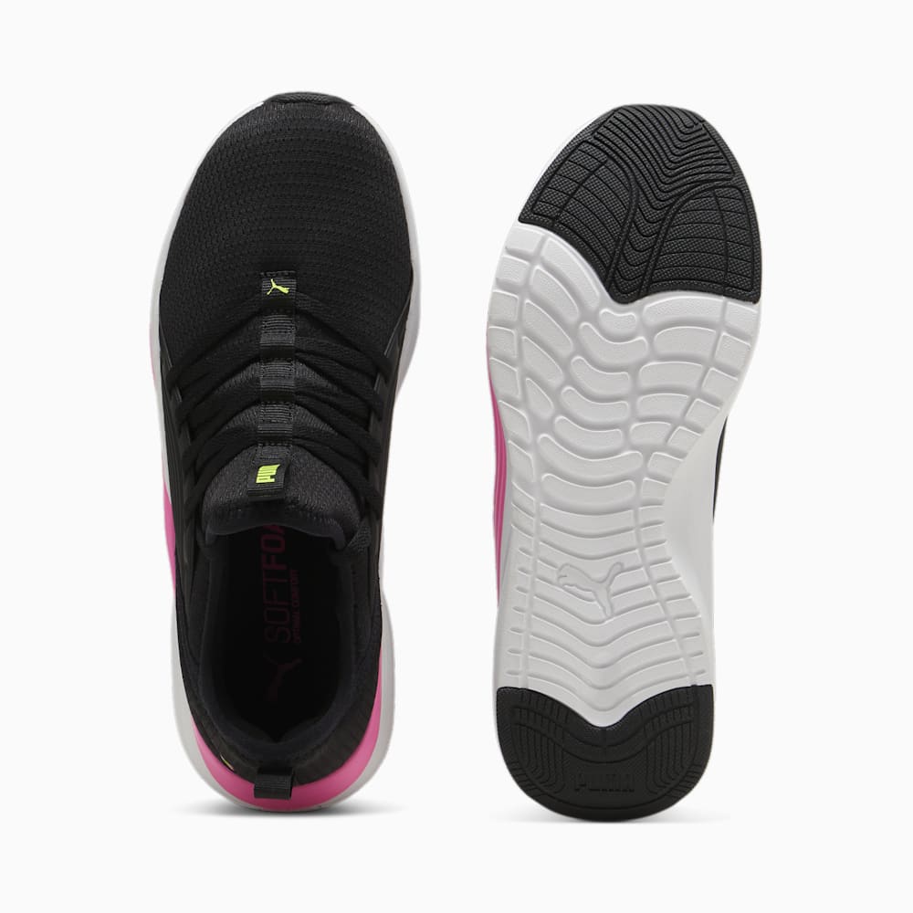 Puma SOFTRIDE Sophia 2 Emboss Running Shoes - Black-Poison Pink-Electric Lime