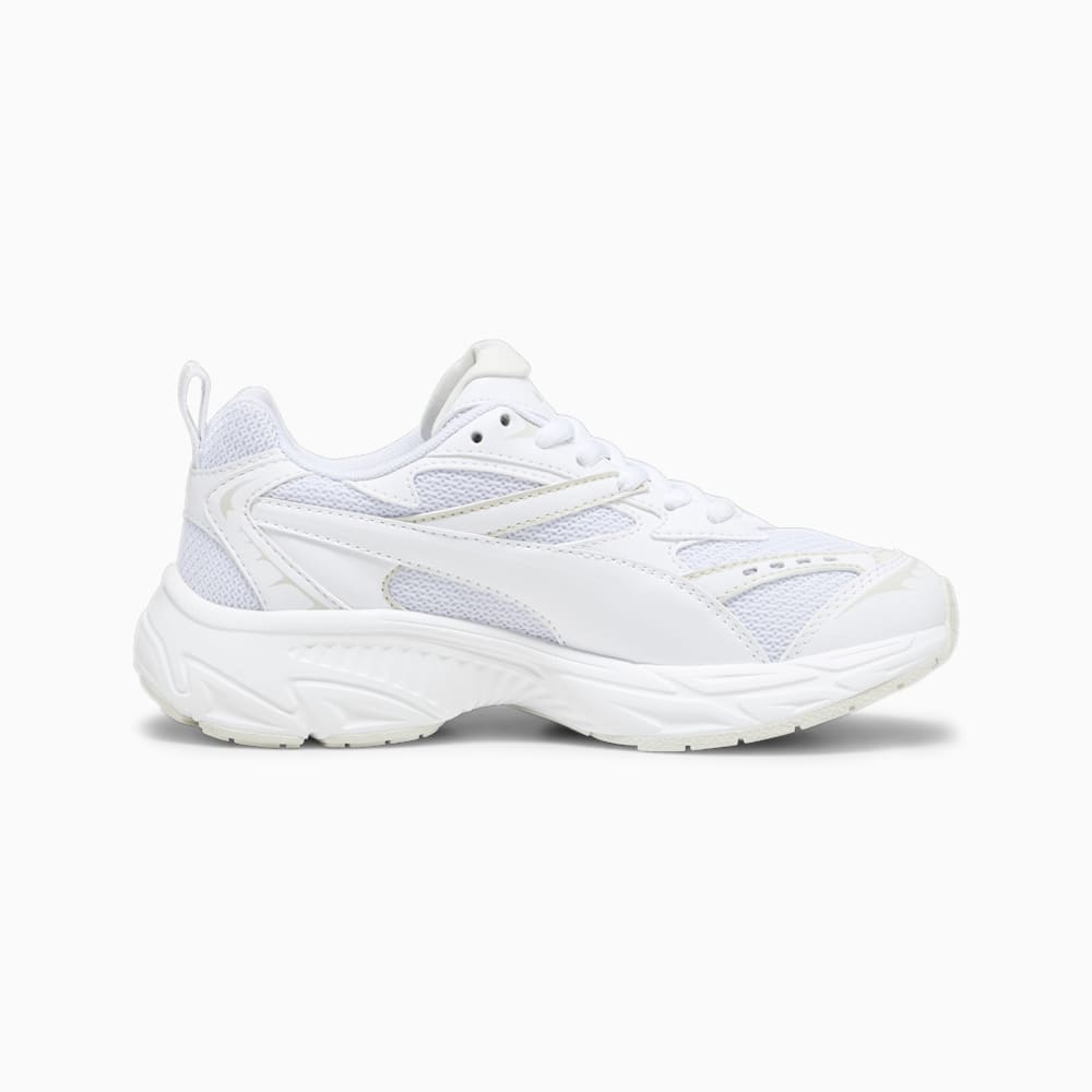 Puma Morphic Base Big Kids Sneakers - White-Sedate Gray