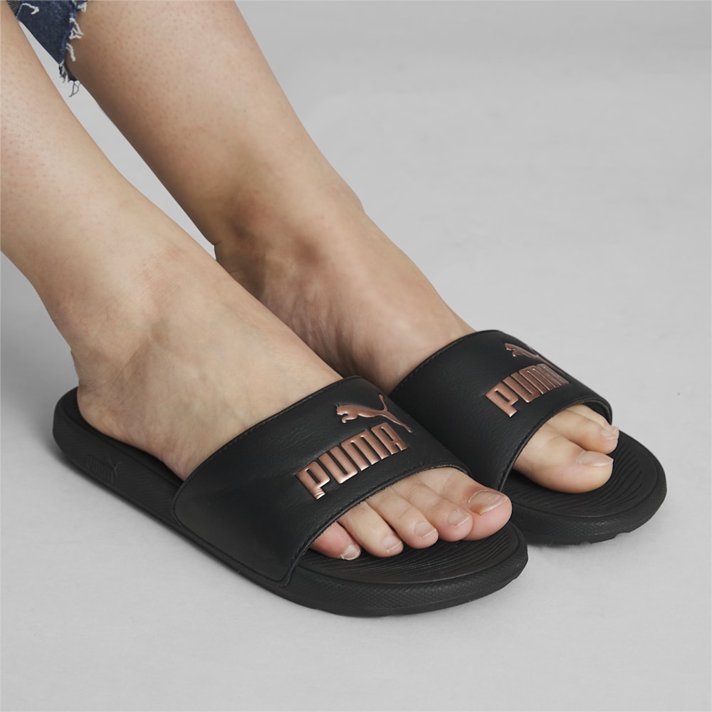 Puma Cool Cat 2.0 Slides - Black-Rose Gold