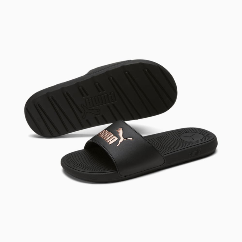 Puma Cool Cat 2.0 Slides - Black-Rose Gold