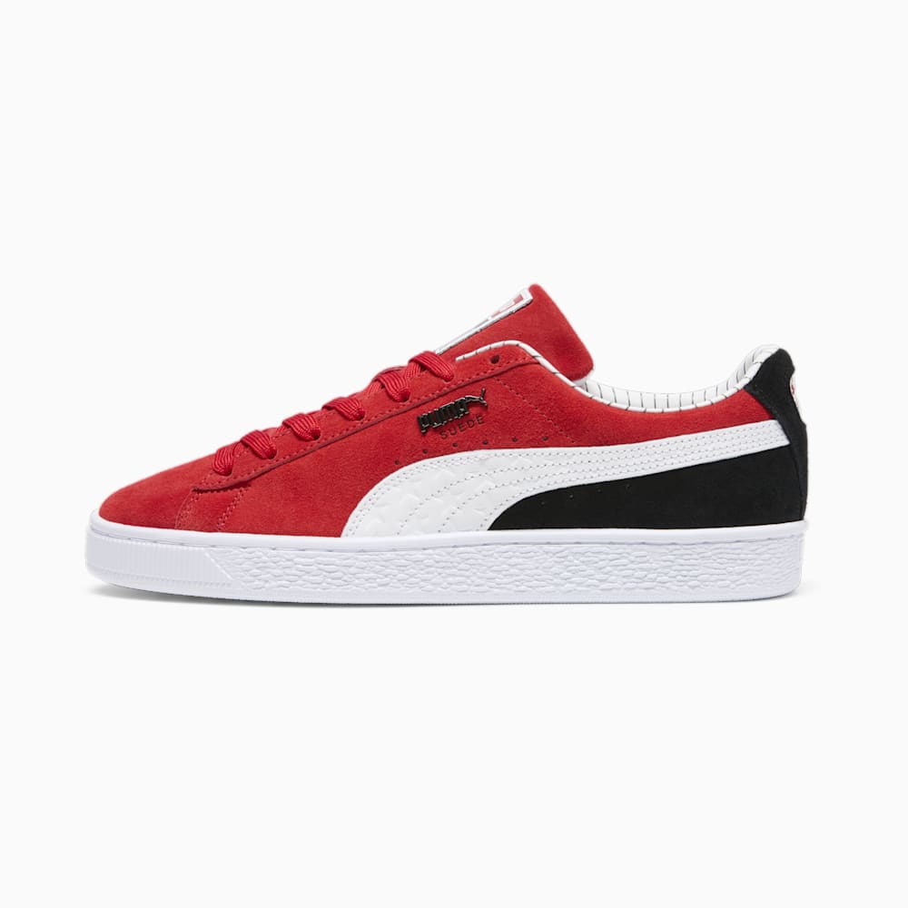 Puma Suede Pinstripe Sports Club Sneakers - For All Time Red-White-Black