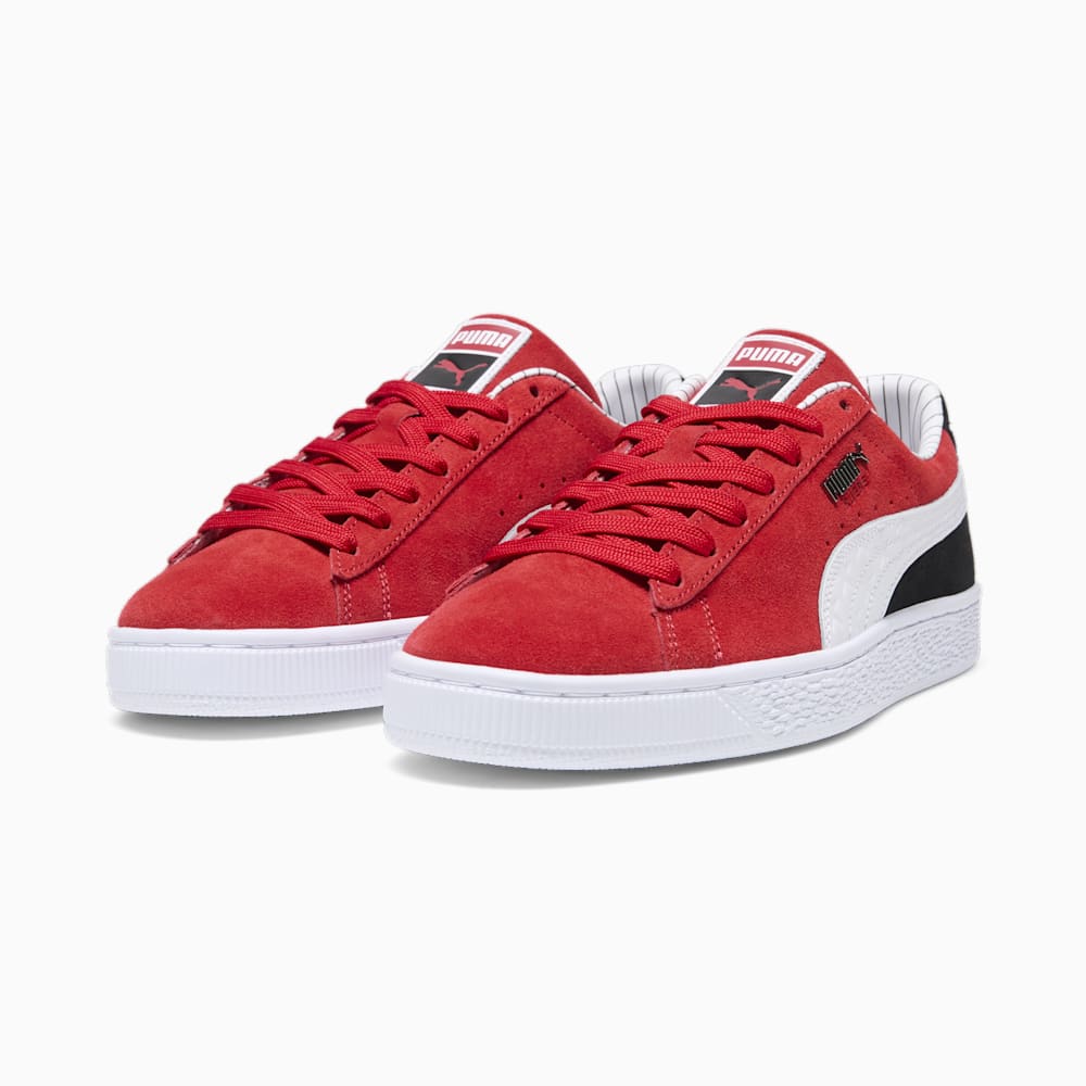 Puma Suede Pinstripe Sports Club Sneakers - For All Time Red-White-Black