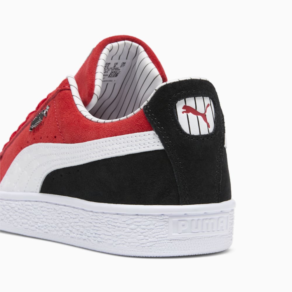 Puma Suede Pinstripe Sports Club Sneakers - For All Time Red-White-Black