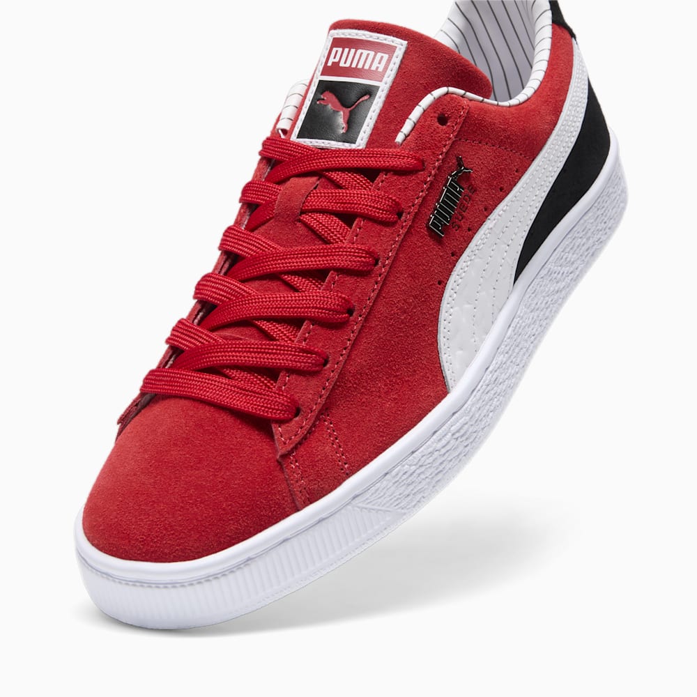 Puma Suede Pinstripe Sports Club Sneakers - For All Time Red-White-Black