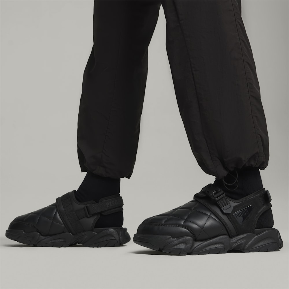 Puma x PLEASURES TS-01 Quilt Sandals - Black