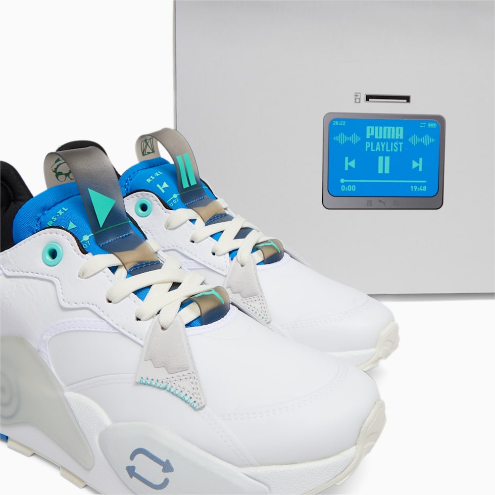 Puma RS-XL Playlist Sneakers - White-Ultra Blue-Feather Gray