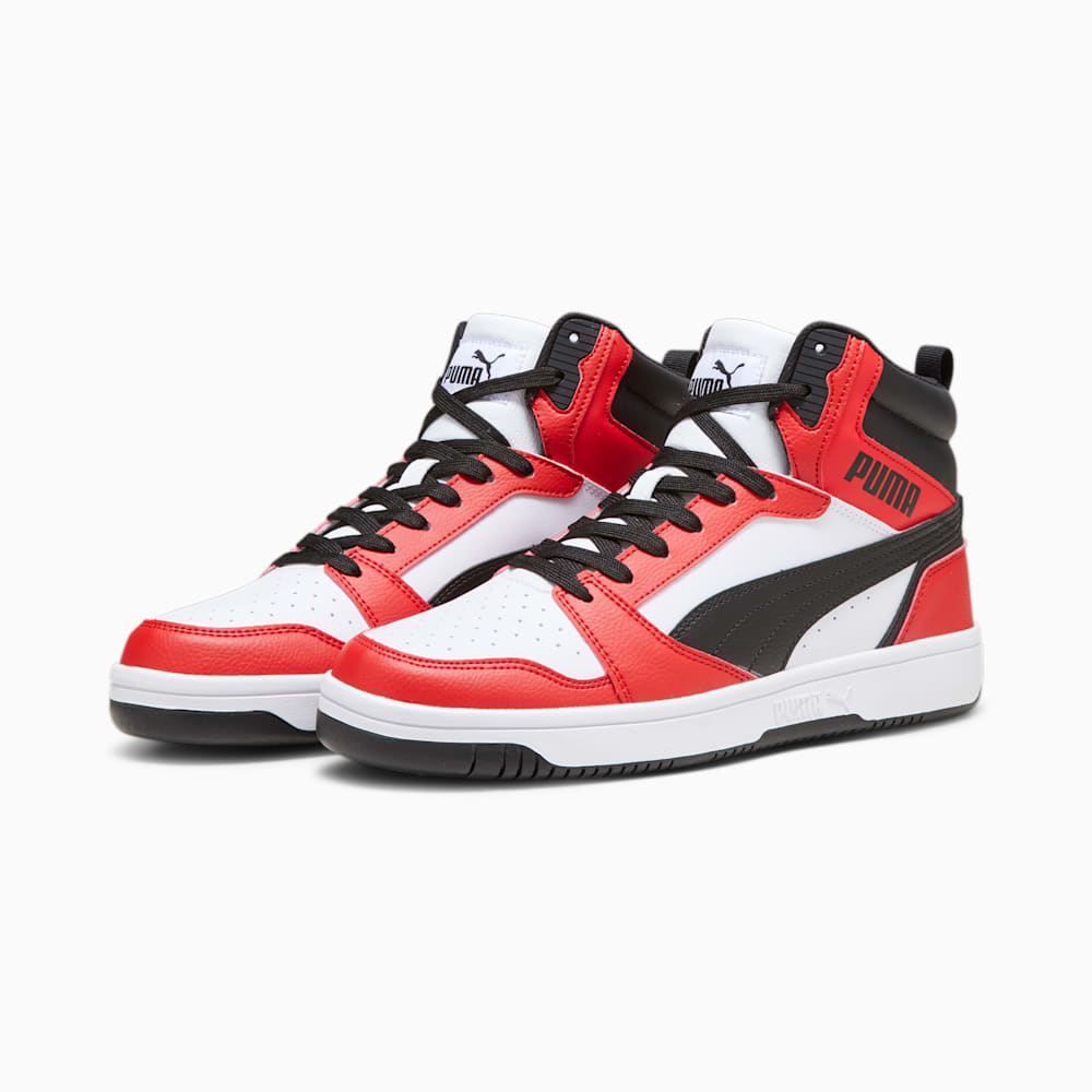 Puma Rebound Sneakers - White-Black-For All Time Red