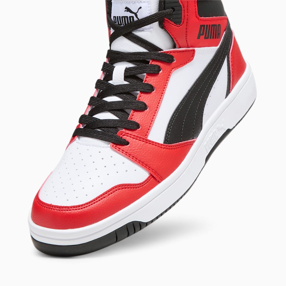 Puma Rebound Sneakers - White-Black-For All Time Red