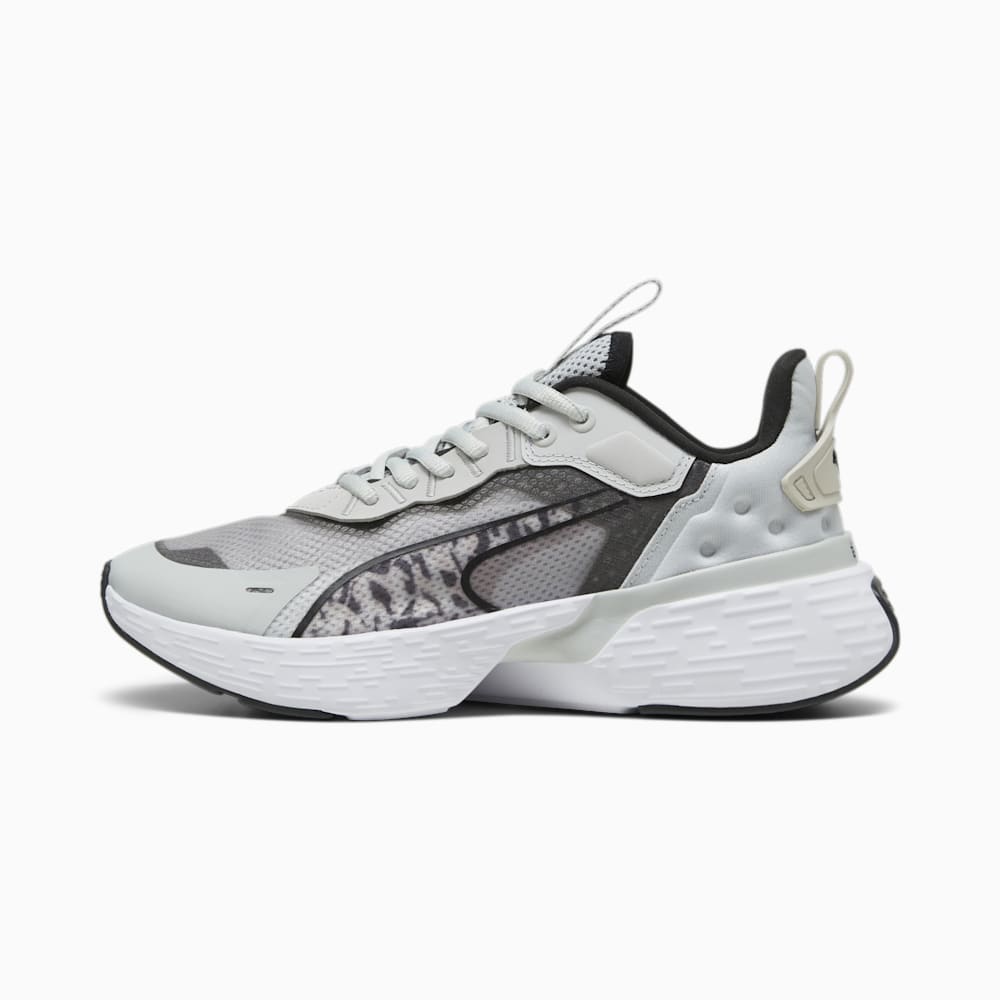 Puma SOFTRIDE Sway FelineFine Running Shoe - Cool Light Gray-Black