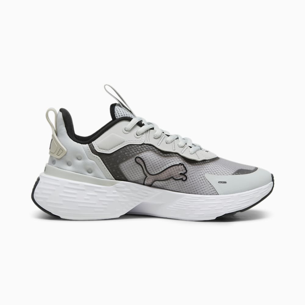 Puma SOFTRIDE Sway FelineFine Running Shoe - Cool Light Gray-Black