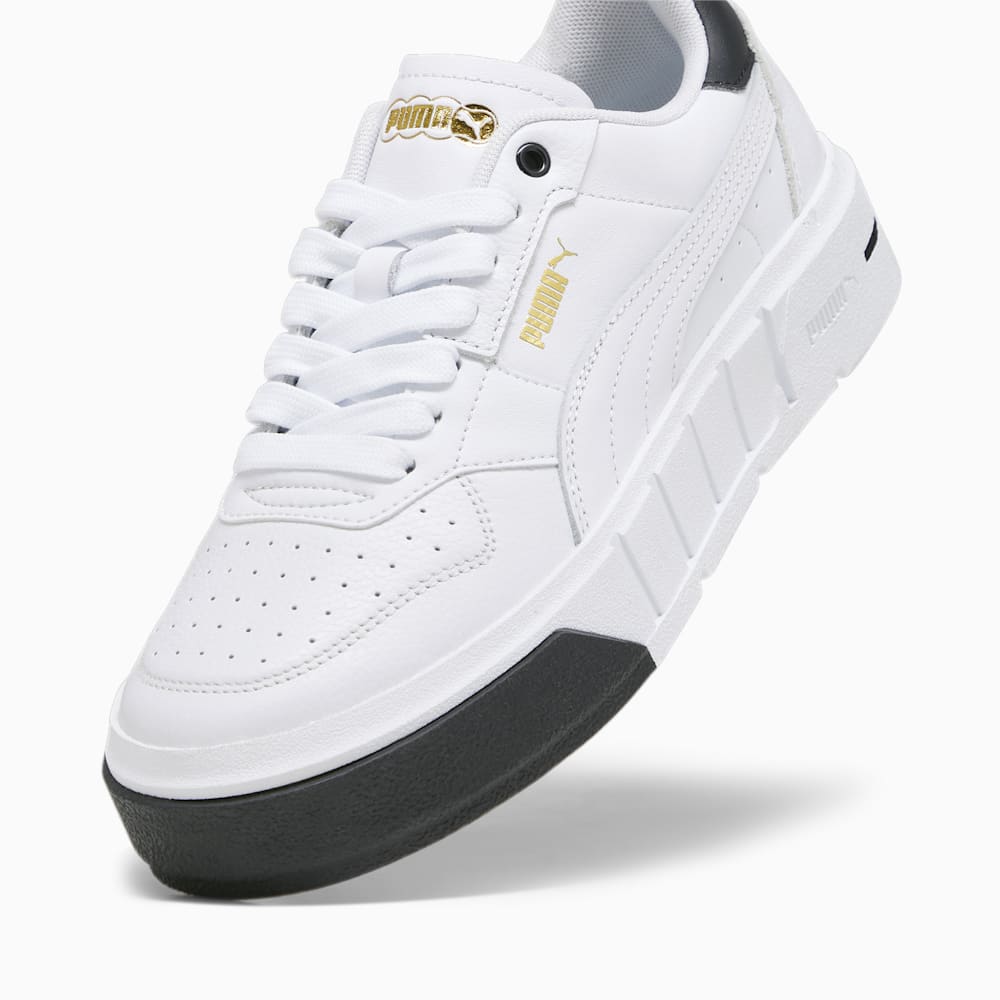 Puma Cali Court Leather Sneakers - White-Black