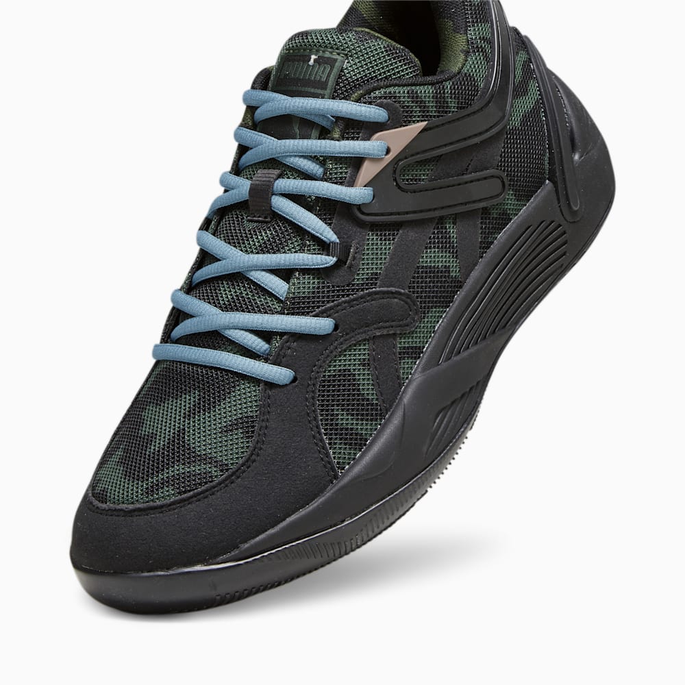 Puma TRC Blaze Court Camo Basketball Shoes - Black-Myrtle-Dark Clove-Bold Blue-Electric Blush