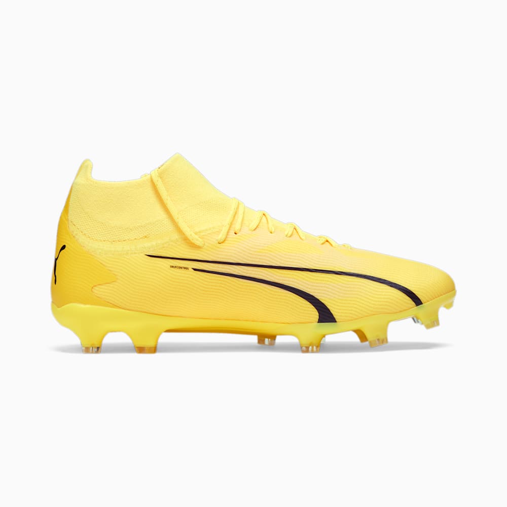 Puma ULTRA PRO FG/AG Soccer Cleats - Yellow Blaze-White-Black