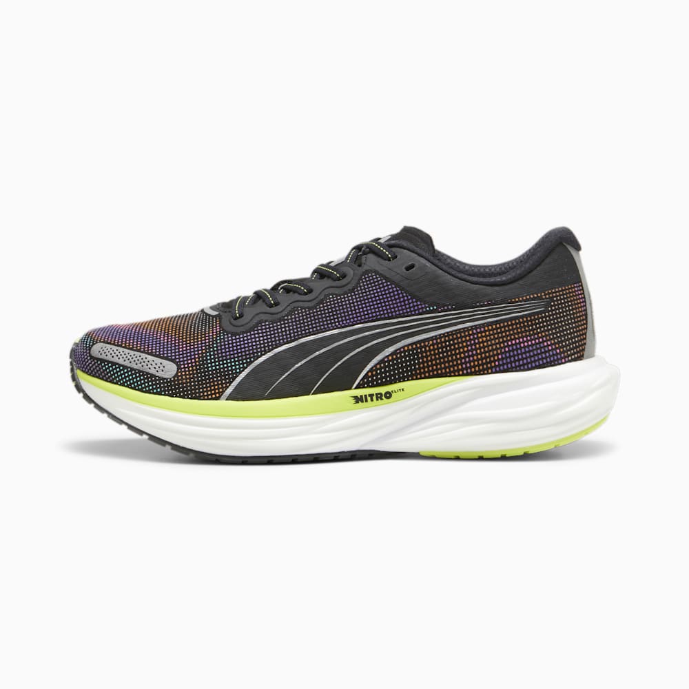 Puma Deviate NITRO™ 2 Running Shoes - Black-Lime Pow-White