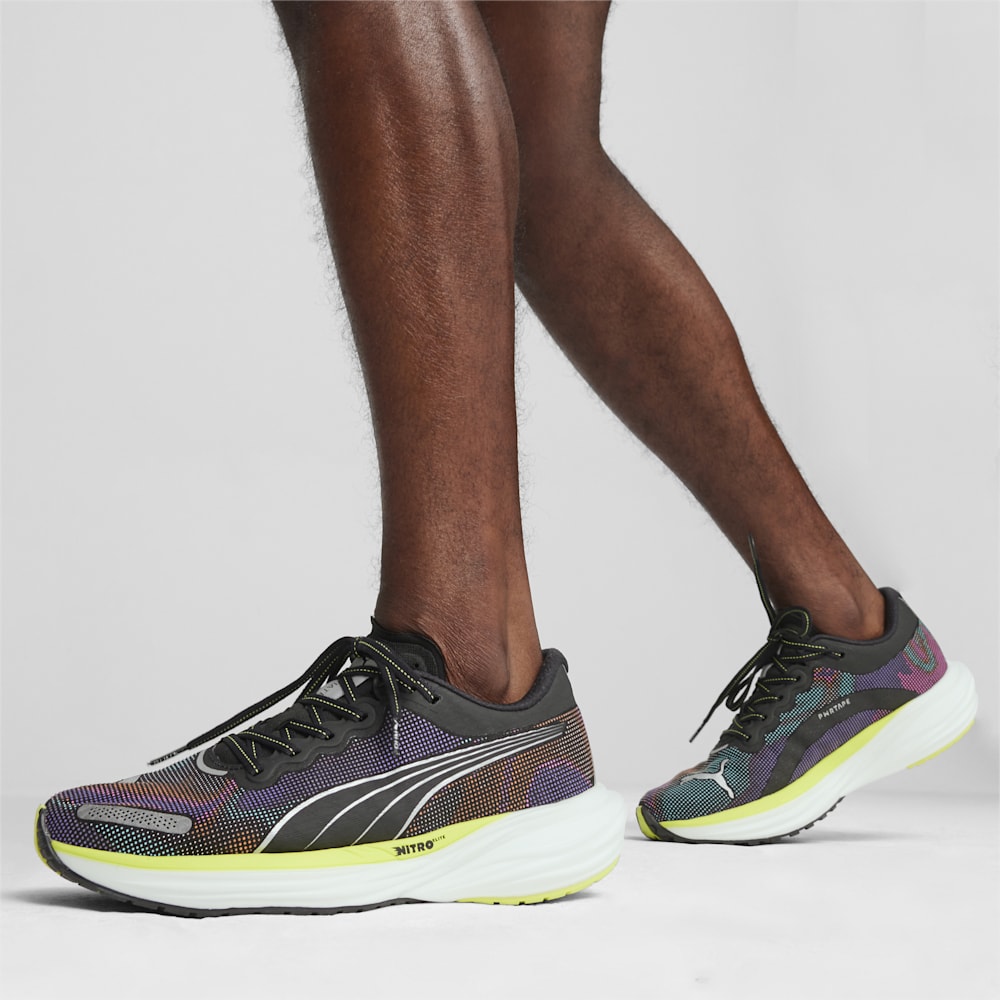 Puma Deviate NITRO™ 2 Running Shoes - Black-Lime Pow-White