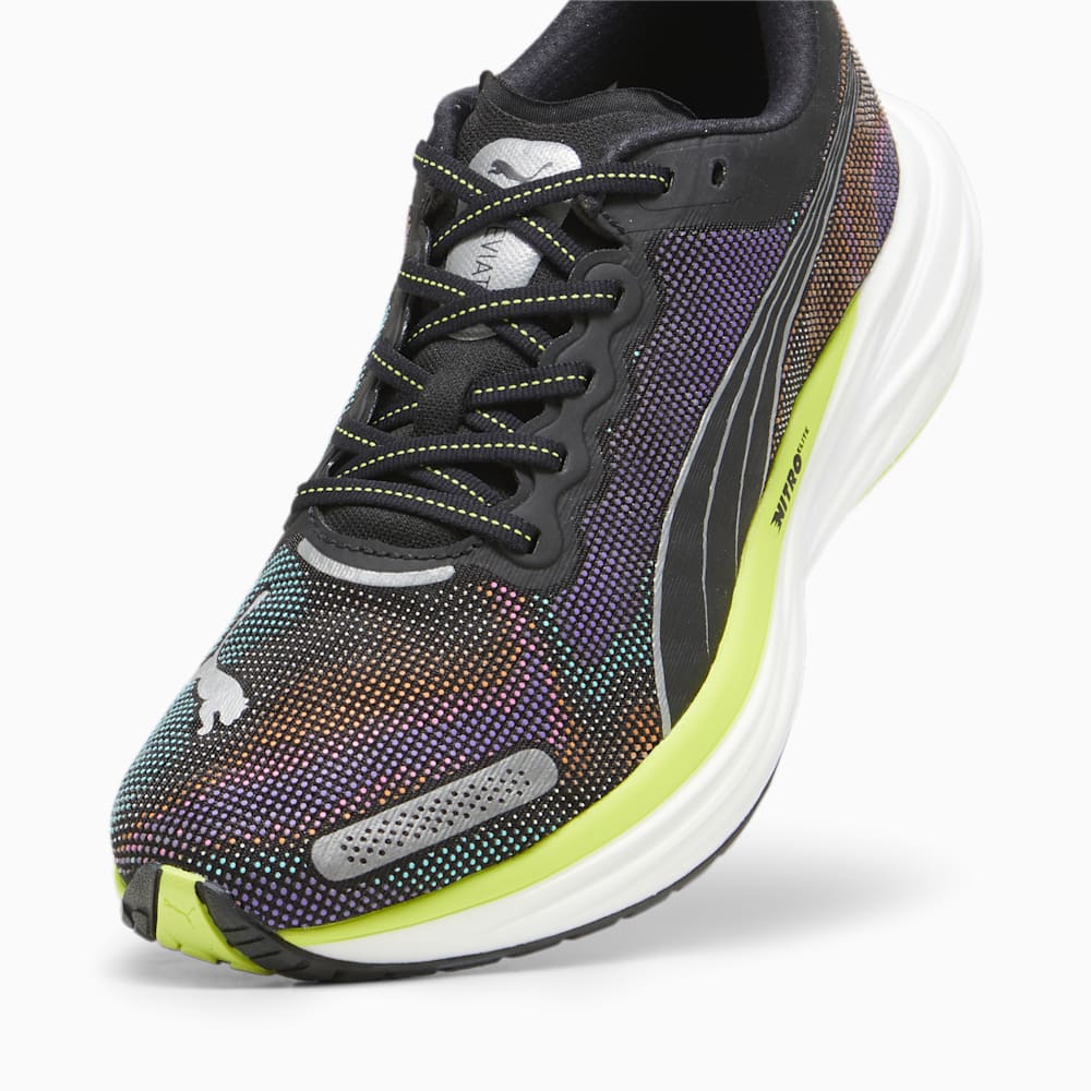 Puma Deviate NITRO™ 2 Running Shoes - Black-Lime Pow-White