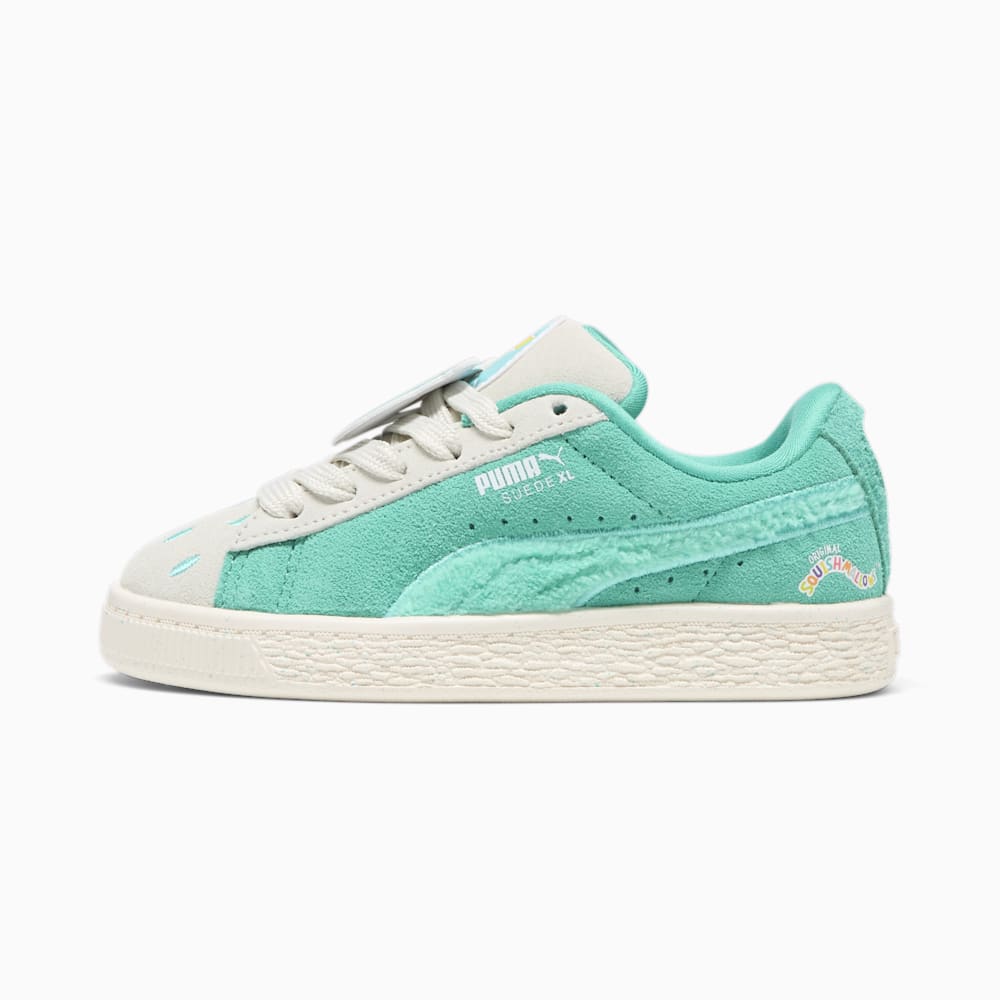 Puma PUMA x SQUISHMALLOWS Suede XL Winston Little Kids Sneakers - Warm White-Alpine Snow-Elektro Pool