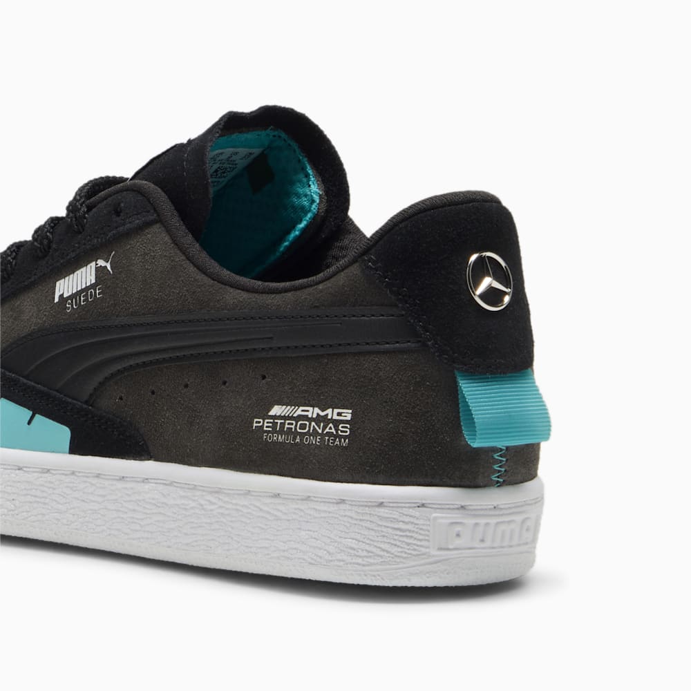 Puma Mercedes AMG-Petronas F1® Suede Sneakers - Black-Flat Dark Gray-Sheen Green